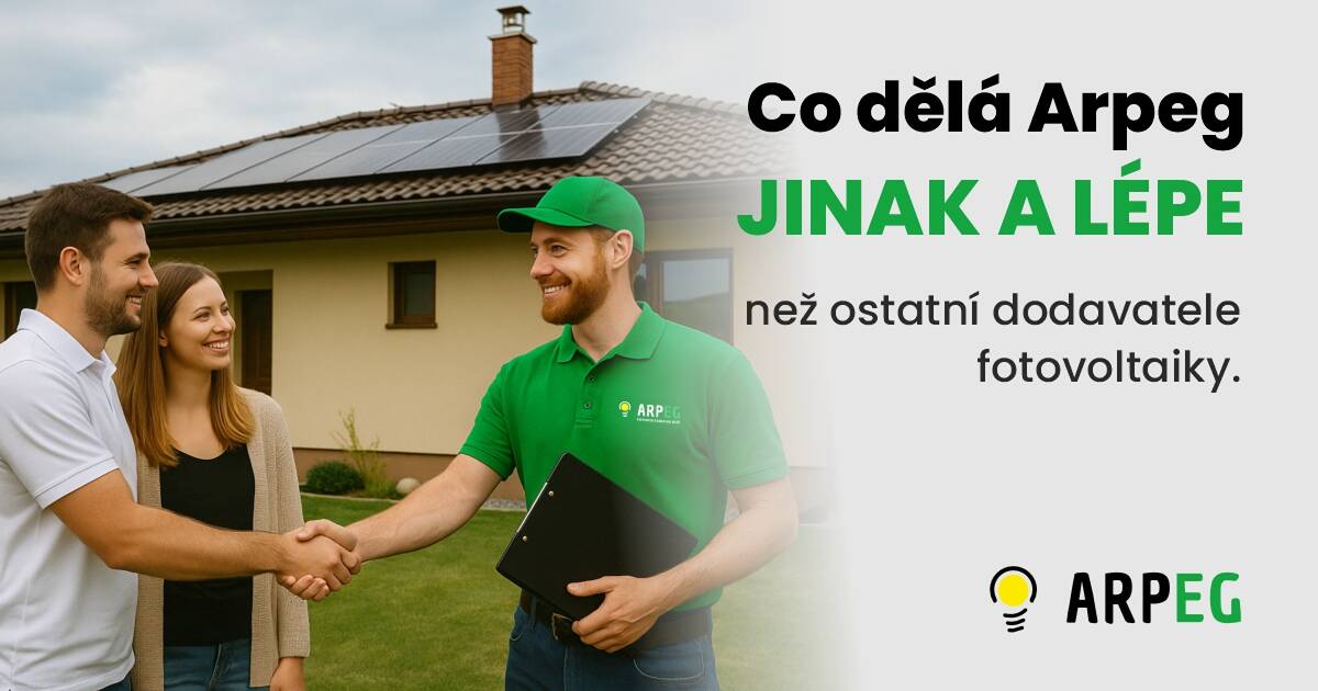 Co dělá Arpeg jinak a lépe než ostatní dodavatele fotovoltaiky