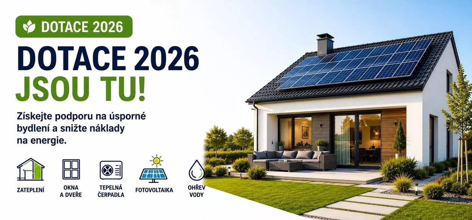 Dotace 2026 jsou venku: zjistěte, jestli máte nárok na podporu pro úspornější bydlení