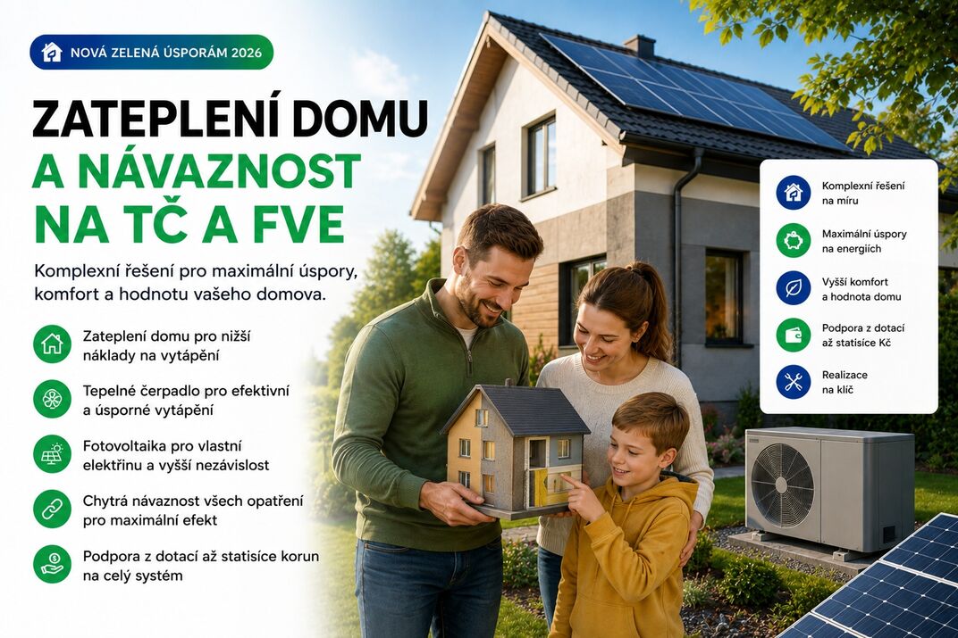 Zateplení domu a návaznost na TČ/FVE | Zateplení domu a návaznost na TČ/FVE