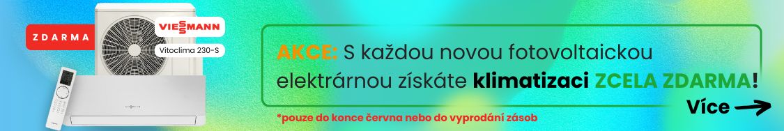 Klima zdarma k FVE: Do konce června nebo do vyprodání.