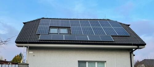 Reference Solární elektrárna s dotaci Nová zelená úsporám - Velké Přílepy