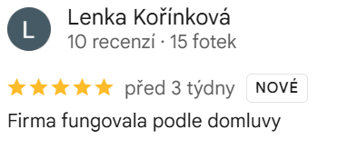 Reakce klienta na Google #1 Reference: Fotovoltaická elektrárna s výkonem 9 kWp a kapacitou baterií 14.2 kWh - Češov 