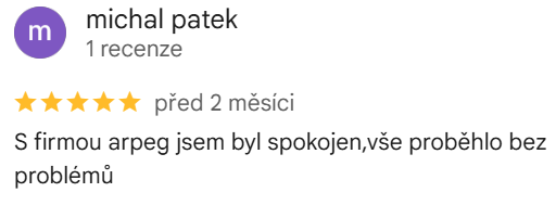 Reakce klienta na Google #1 Reference: Solární elektrárna s výkonem 8,1 kWp realizovaná v Chotěboři 