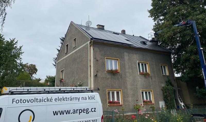 Reference: FVE s výkonem 9,9 kWp a vyřízením dotace, instalovaná ve Žluticích 