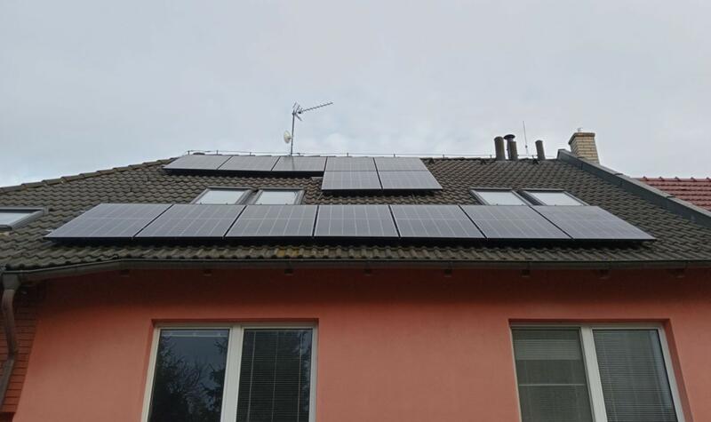 Reference: Fotovoltaická elektrárna s uložením vyrobené energie do baterií o kapacitě 11,6 kWh - Prostějov 