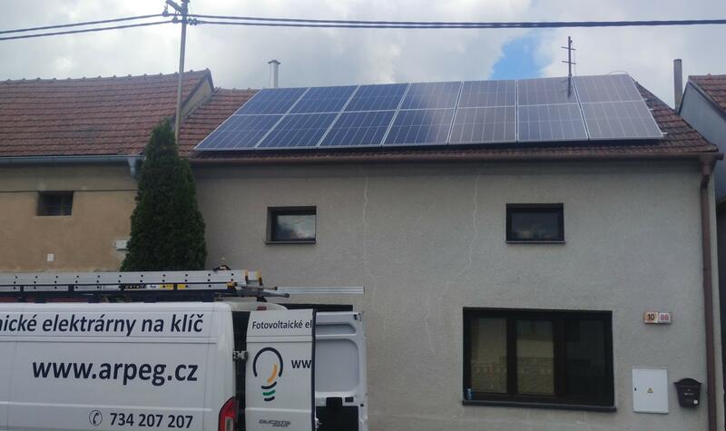 Reference: Solární elektrárna na klíč s bateriovým úložištěm o kapacitě 11,6 kWh - Vyškov