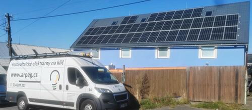 Reference Fotovoltaická elektrárna na klíč, instalovaná v Zubří 