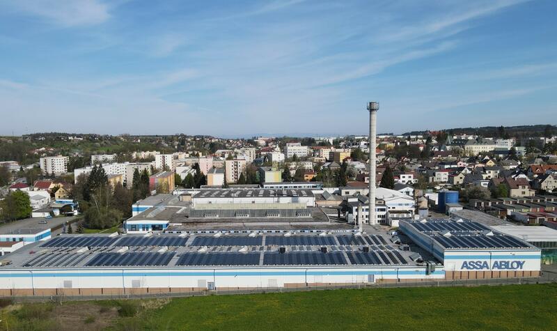 Reference: Fotovoltaická elektrárna pro firmu ASSA ABLOY instalovaná v Rychnově nad Kněžnou