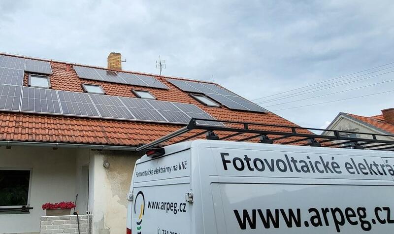 Reference: Solární elektrárna s vyřízením dotace Nová zelená úsporám - Rudná