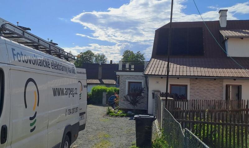 Reference: Fotovoltaika na míru s vyřízením dotace Nová zelená úsporám - Dětřichov nad Bystřicí