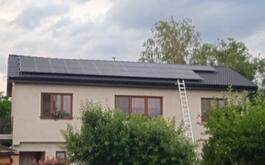 Reference FVE s výkonem 7,22 kWp a vyřízením dotace Nová zelená úsporám - Bystřice