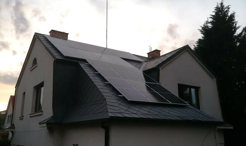 Reference: Fotovoltaická elektrárna  o výkonu 9,9 kWp instalovaná v Praze 