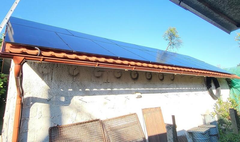 Reference: FVE s výkonem 6,75 kWp a vyřízení dotace Nová zelená úsporám - Vyžlovka 