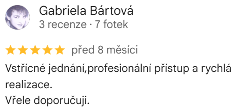 Reakce klienta na Google #1 Reference: Fotovoltaická elektrárna s individuálním návrhem - Orlová 