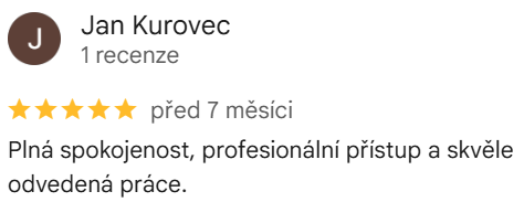 Reakce klienta na Google #1 Reference: Instalace fotovoltaiky s bateriovým úložištěm - Kunín 