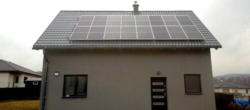 Reference Solární elektrárna s vyřízením dotace Nová zelená úsporám - Újezd