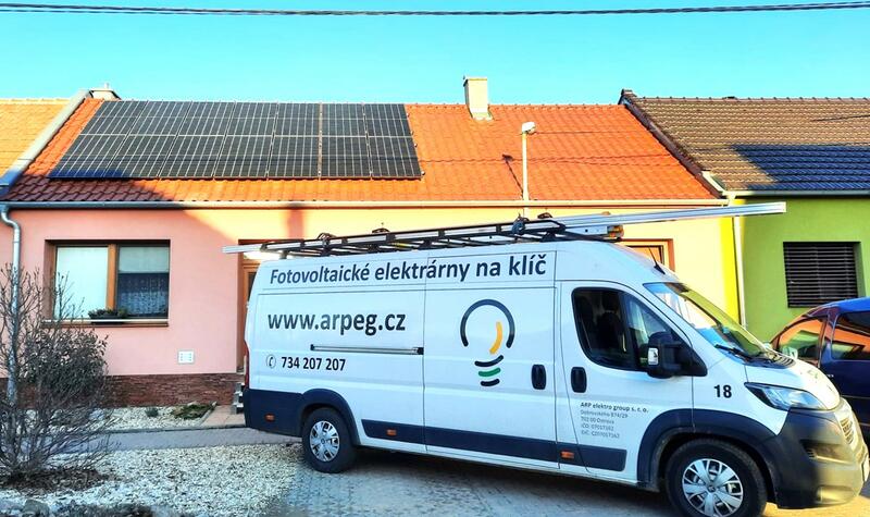 Reference: Fotovoltaická elektrárna s baterií o kapacitě 14,2 kWh - Tvrdonice