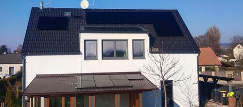 Reference Fotovoltaická elektrárna s vyřízením dotace Nová zelená úsporám - Bystrovany 