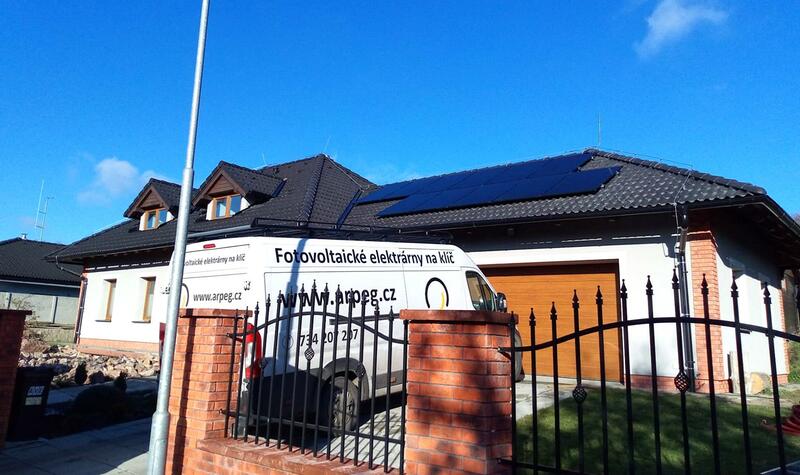 Reference: Fotovoltaika s dobíjecí stanici pro elektromobil - Kačice