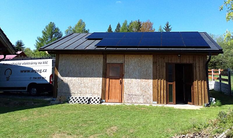 Reference: Fotovoltaika s výkonem 9,9 kWp a chytrým řízením GreenBox - Abertamy Karlovarský kraj 