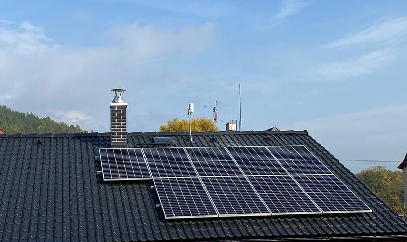 Reference: Fotovoltaická elektrárna s dotací Nová zelená úsporám- Hroznětín