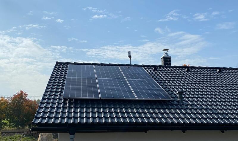 Reference: Fotovoltaická elektrárna s dotací Nová zelená úsporám- Hroznětín