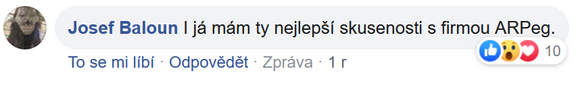 Reakce klienta na Facebooku #1 Reference: Fotovoltaická elektrárna na klíč- Žíšov 