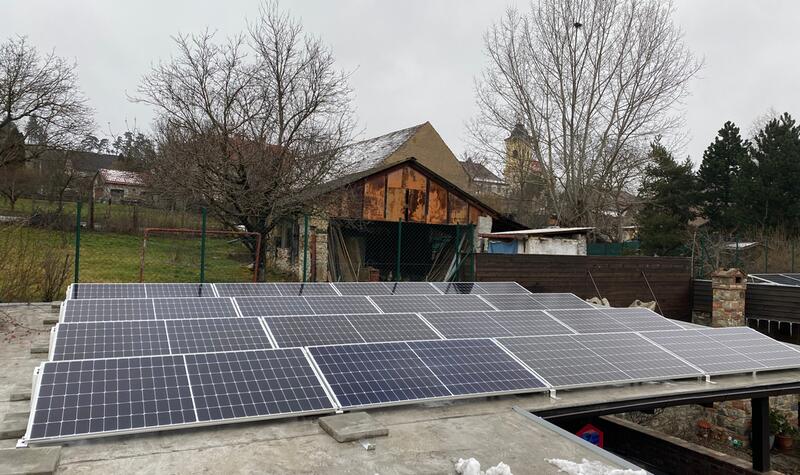 Reference: Fotovoltaická elektrárna s baterií- Králův Dvůr - Počaply