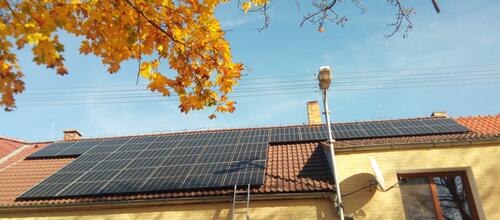 Reference Fotovoltaická elektrárna s dotací Nová zelená úsporám- Štěkeň 