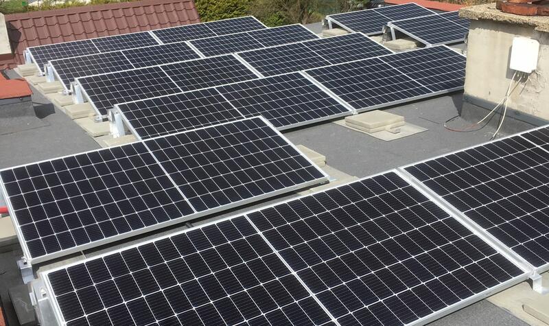Reference: Fotovoltaická elektrárna instalovaná na rovné střeše- Havířov - Životice