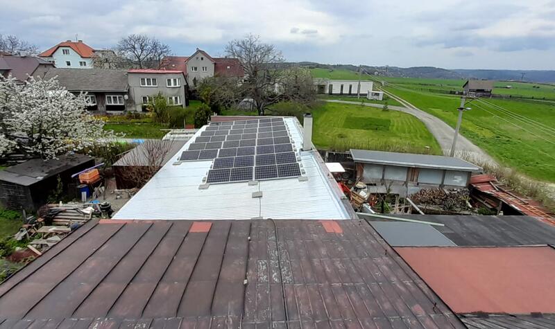 Reference: Instalace fotovoltaické elektrárny s dotací NZÚ- Spálov 