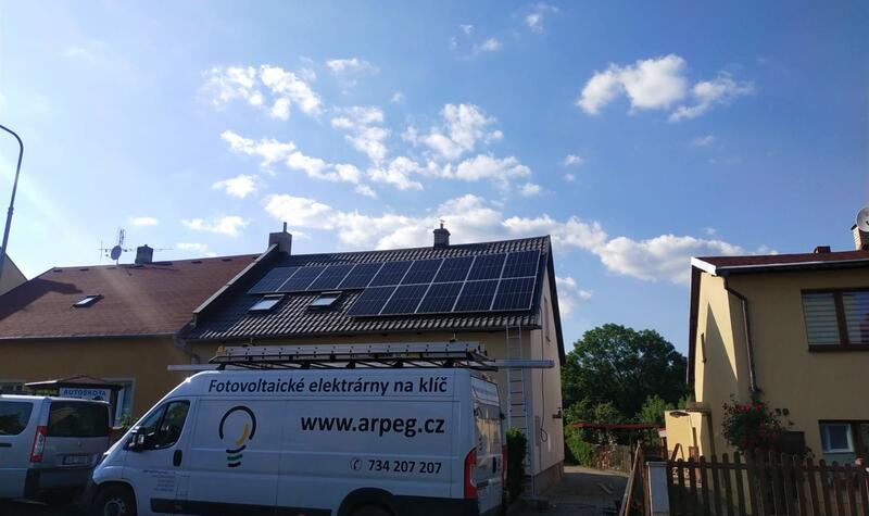 Reference: Fotovoltaická elektrárna instalována v Jirkově v Ústeckém kraji 