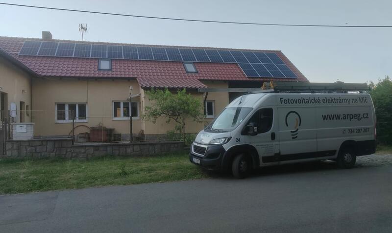 Reference: FVE s dotaci Nová zelená úsporám realizována v Mokrovratech