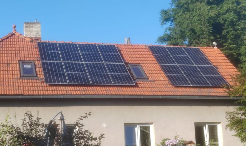 Reference: Instalace fotovoltaické elektrárny s dotaci na bateriový systém - Libhošť 