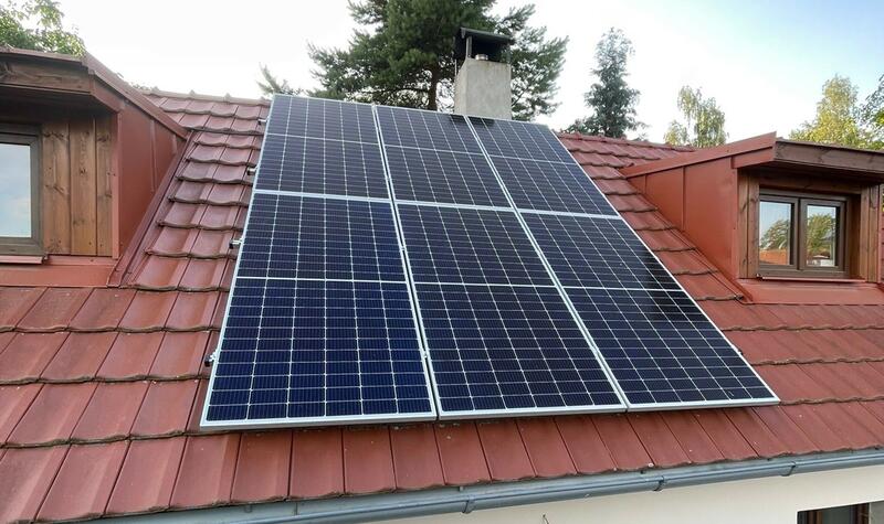 Reference: Instalace FVE s dotaci Nová zelená úsporám - Podbořany-Hlubany 